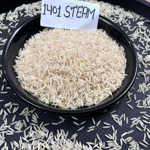 1401 Steam Basmati Rice - Medium Grain, Purity 95%-99%, Dried, Fresh | Shelf Life 6-12 Months, Perfect for Varied Dishes