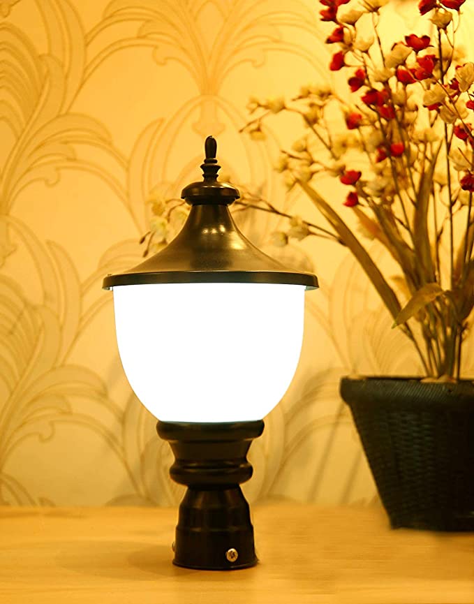 10w Led Gate Light - Metal | Ip65 Waterproof, Bright White, Energy-efficient Outdoor Lamp For Home & Compound Entrance