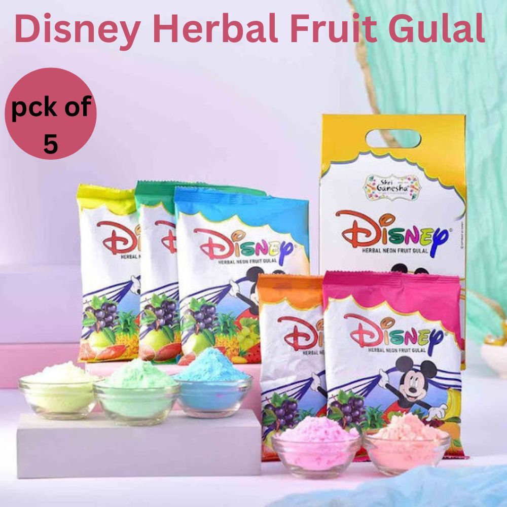 Disney Organic Holi Color Powder Skin-Friendly Gulal Non-Toxic Holi Colors Natural Holi Colors