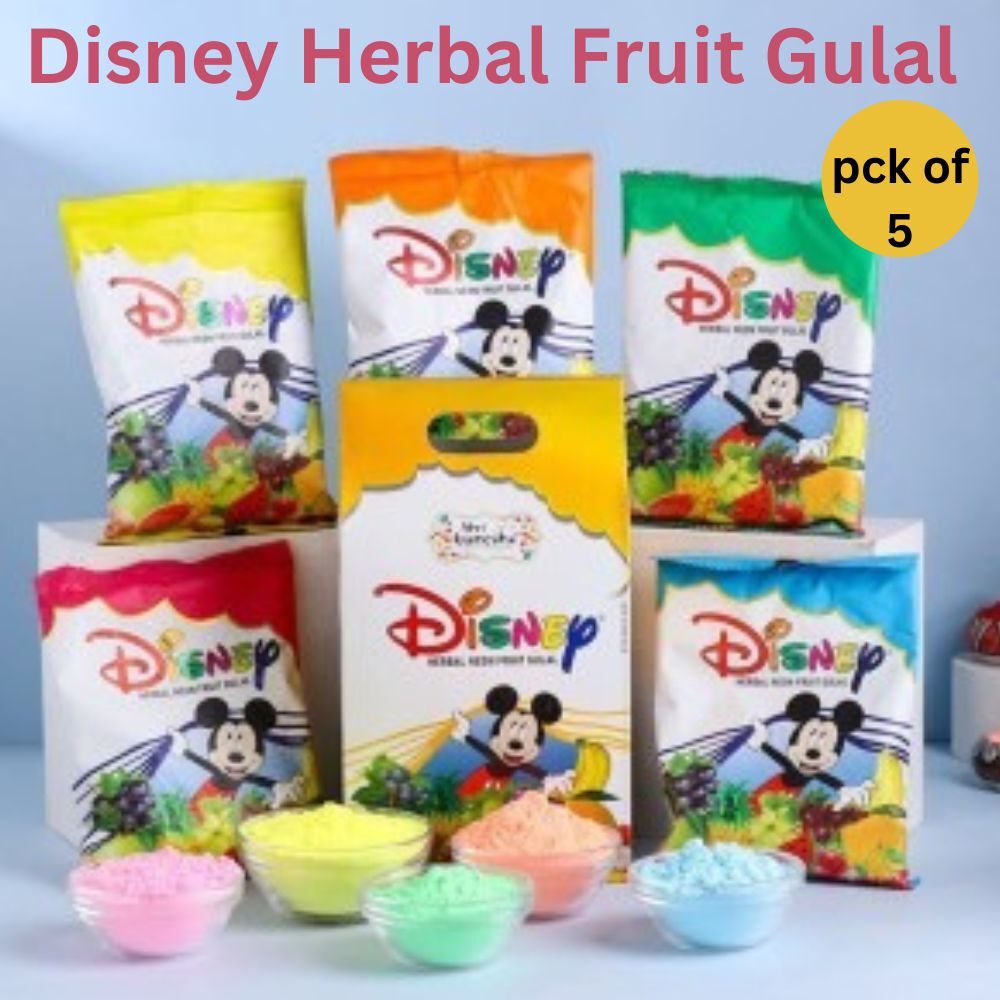Disney Organic Holi Color Powder Skin-Friendly Gulal Non-Toxic Holi Colors Natural Holi Colors