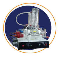 Double Glass Water Distillation Unit - Color: White