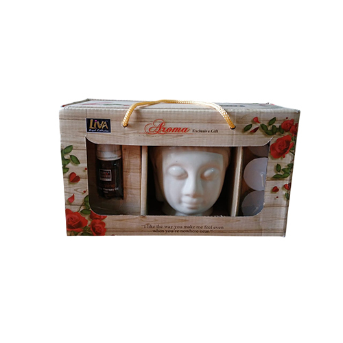 Ceremic Buddha Oil Burner Diffuser - Color: Cream
