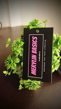 Printed Clothing Tags - Color: Black And Pink