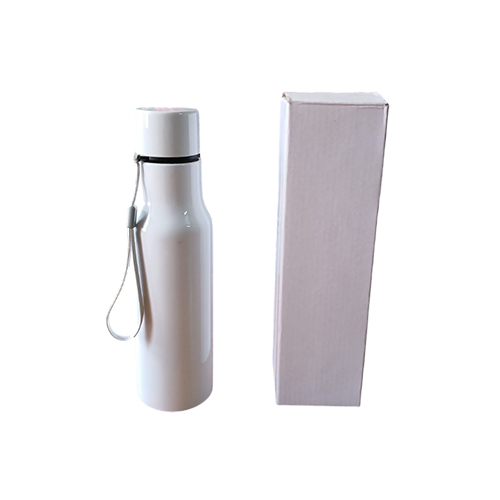 750ML Stainless Steel Single Wall - White Color Bottle IP-25