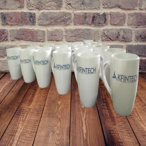 Customize Coffee Mug - Ceramic Material, Customized Size, Color Coated White Finish, Printed Design For Personal Touch