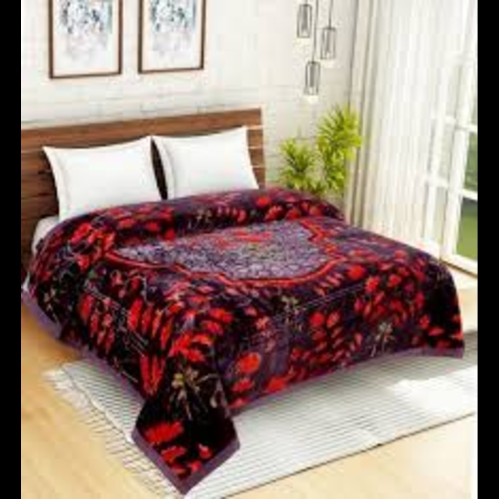 4kg Cloudy Double Blanket - Color: Assorted Print