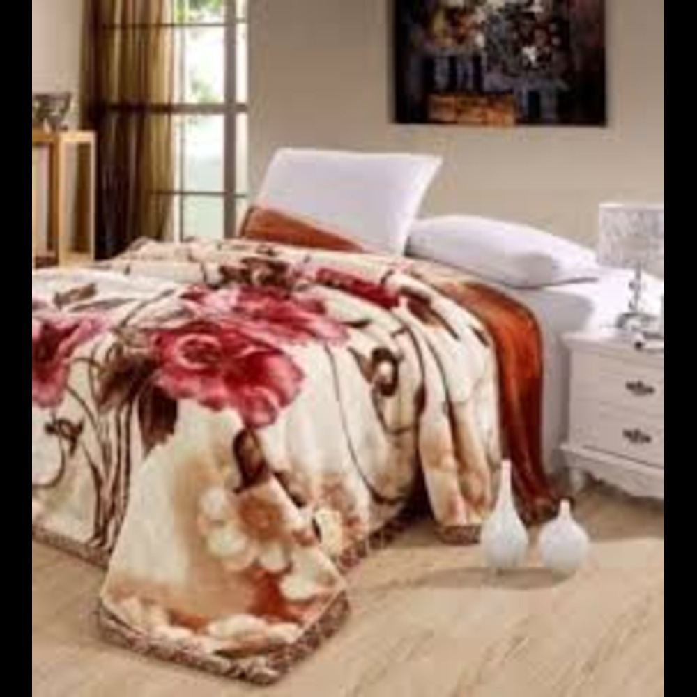 4kg Cloudy Double Blanket - Color: Assorted Print