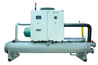 Water Cooled Screw Chiller For Industrial Usage - Color: White And Black