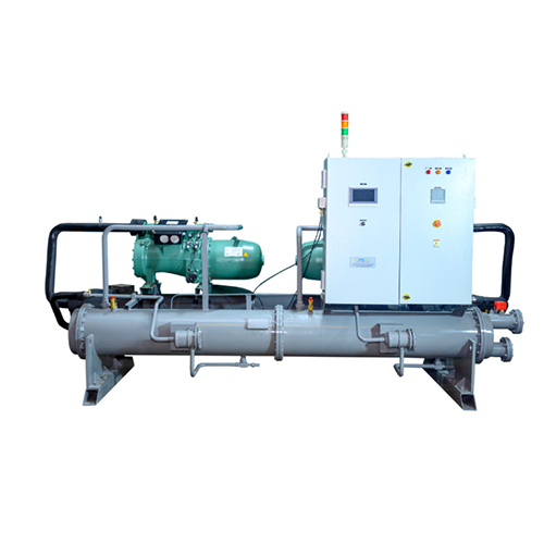 Water Cooled Screw Chiller - Stainless Steel, Standard Size, White Color, 415 Volt Power Supply, 1-Year Warranty | Industrial-Grade Cooling Solution