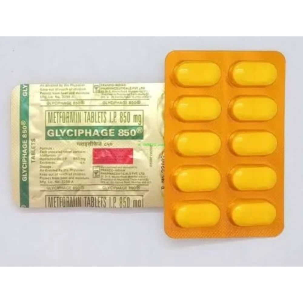 850mg Metformin Tablets Ip General Medicines