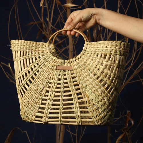 Handmade Kauna Grass Basket Bag