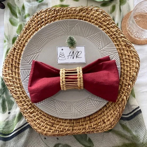 Cane Serving Plate