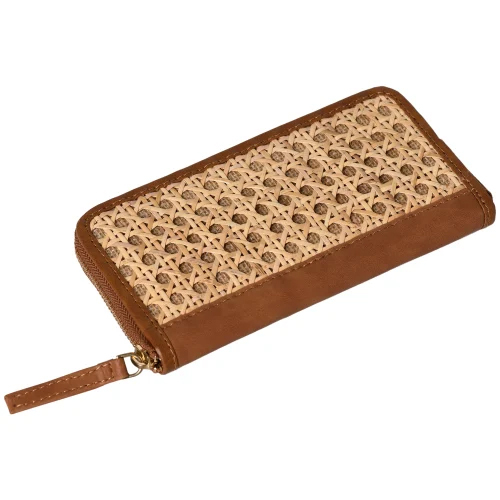 Ladies Designer Rattan Cane Wallet