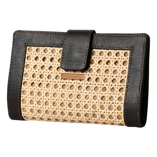 Ladies Rattan Cane Wallet