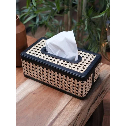 Rectangular Rattan Cane Tissue Box