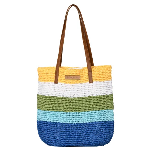 Ladies Crochet Raffia Tote Bags