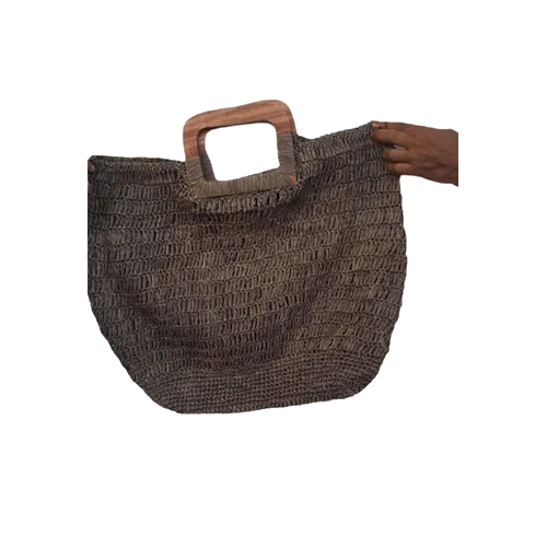 Handmade Woven Raffia Tote Bag