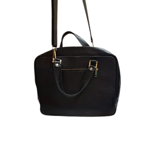 Black Leather Laptop Bag
