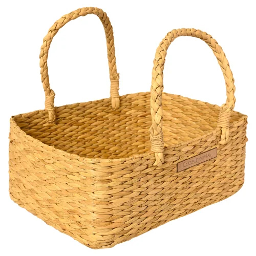 Handmade Rectangle Kauna Grass Gift Basket