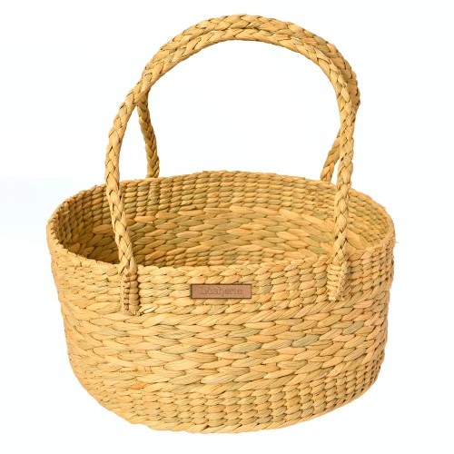 Kauna Grass Round Storage Basket