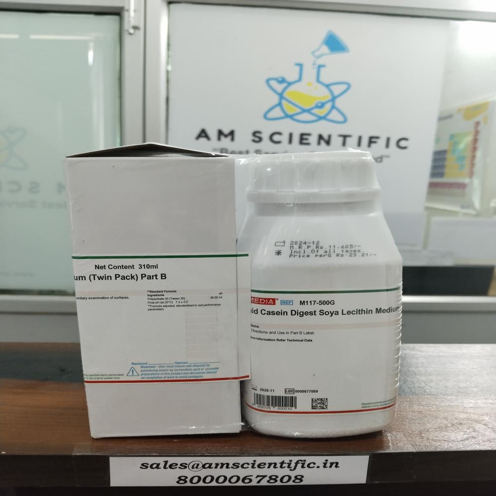 Fluid Casein Digest Soya Lecithin Medium (twin Pack) - Ph Level: 7.10-7.50