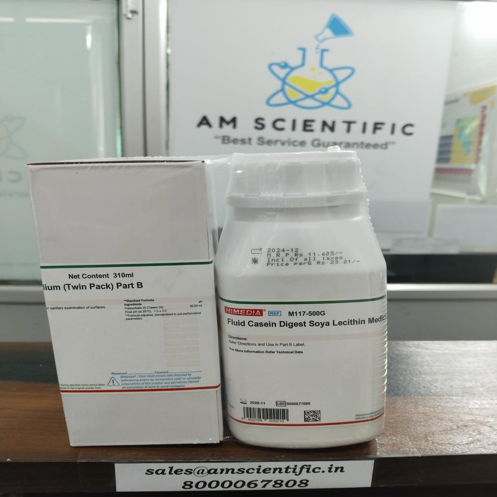 Fluid Casein Digest Soya Lecithin Medium (Twin Pack) - Ph Level: 7.10-7.50