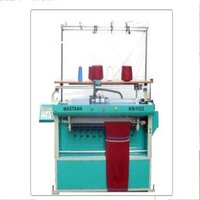 Semi Computerized Sweater Flat Knitting Machine - Color: Grey And Blue