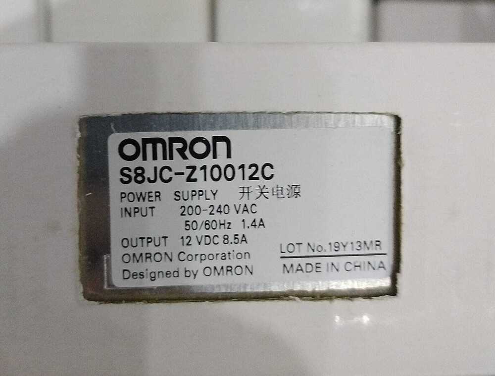 OMRON POWER SUPPLY 200-240VAC, S8JC-Z10012C