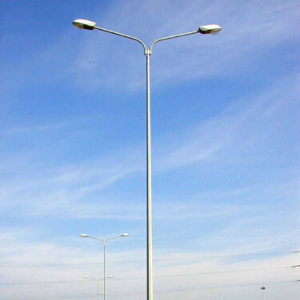 Octagonal Street Light Poles - Color: Grey