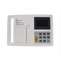 3 Channel Ecg Machine - Plastic Material, Custom Size, White Color, 4 Channels, 50 Hertz Frequency, Lcd Screen, Portable Design, 1-year Warranty