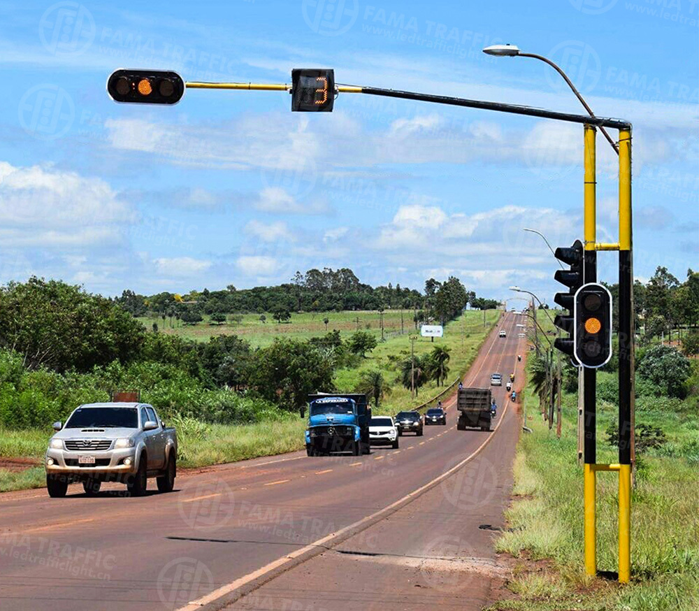 Traffic Light Octagonal Signal Pole - Color: Grey