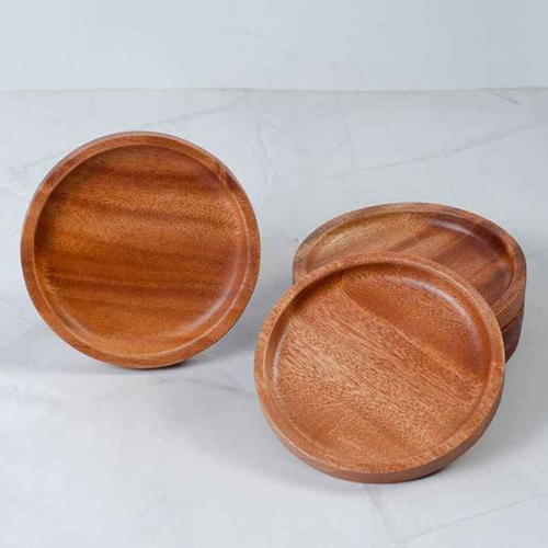 Modern-Designed Wood Coasters - Size: Customized