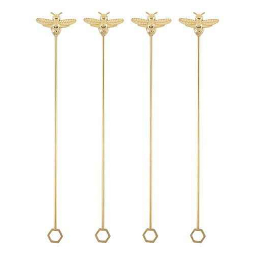 Luxury Stylish Cocktail Stirrer Durable Metal Barware for Home and Bar Use Custom Bartending Mixing Stirrer