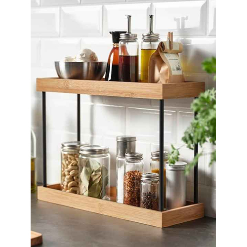 Metal Magnetic Spice Rack Wall-Mounted Fridge Organizer for Kitchen