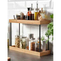 Metal Magnetic Spice Rack Wall-Mounted Fridge Organizer for Kitchen