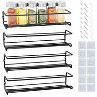 Smooth Pull out Spice Rack Organizer Metal Pull out Rack