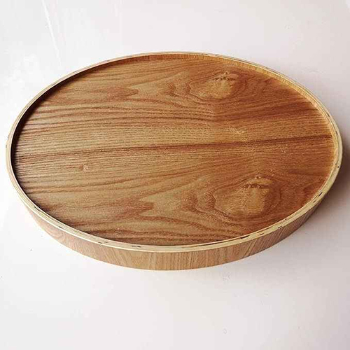 Wooden Round Tray Big Serving Tray
