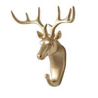 Modern Furniture Black Metal Coat Rack for Cloths and Hats Wall Hook
