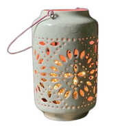 Hurricane Lantern - Color: White