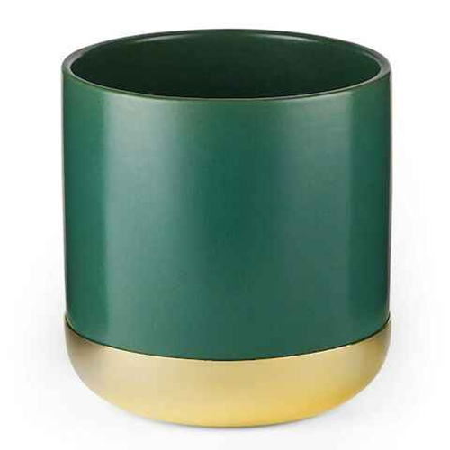 Silver Metal Aluminium Flower Pot Hammered Decorative Vase