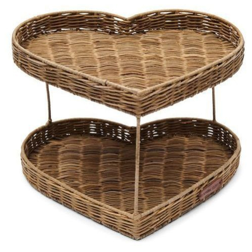 Heart Shape Jute Basket