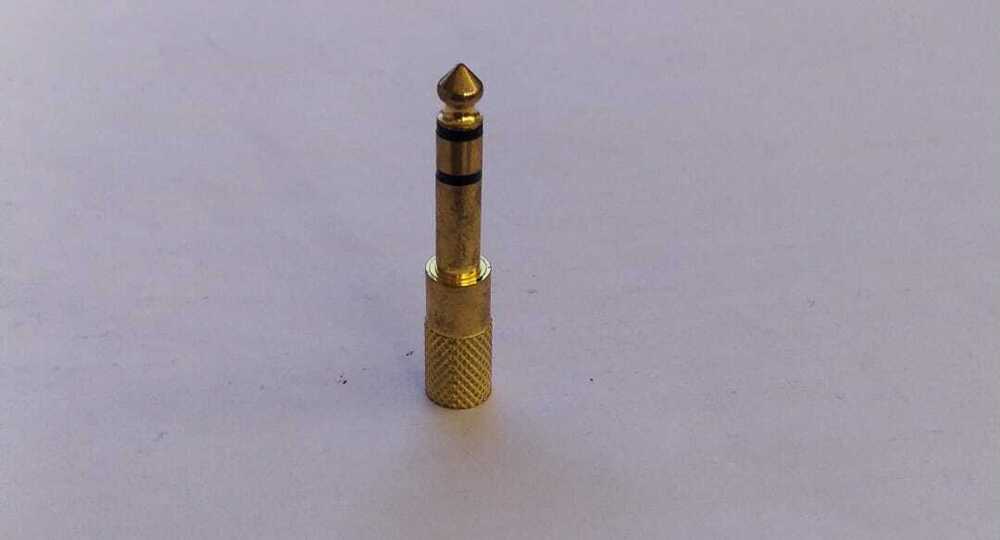 6.35MM TO 3.5 MM JACK GOLDEN