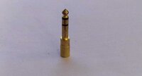 6.35MM TO 3.5 MM JACK GOLDEN