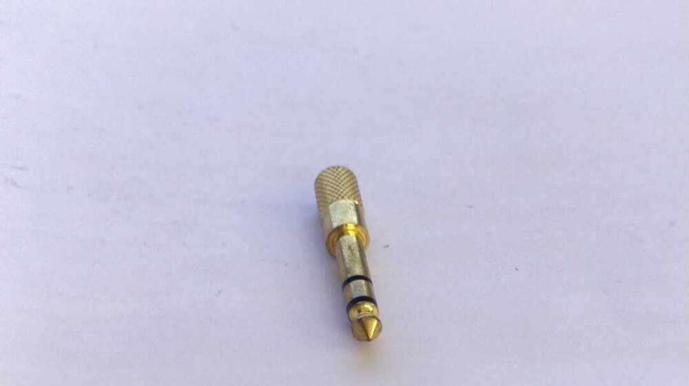 6.35MM TO 3.5 MM JACK GOLDEN