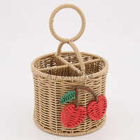 Basket Large  Hamper, Woven Baskets Storage,, Wicker Basket For Living Room, Dirty Clothes Basket, Baby Hamper For Nursery, Black & Jute  Fruit Basket - Color: Write