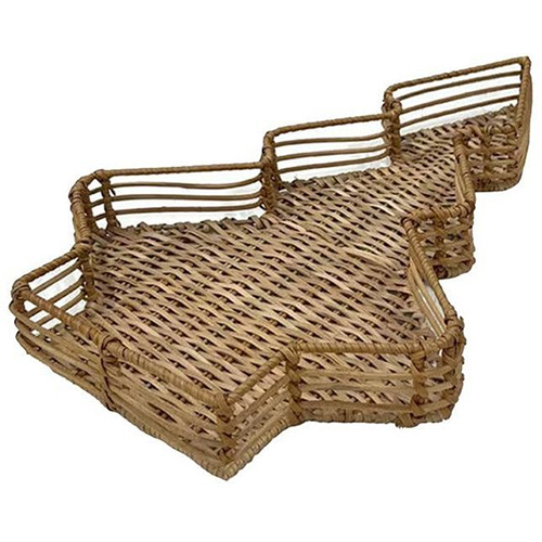 Woven Wicker Christmas Basket