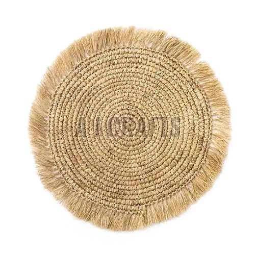 Rustic Round Jute Rug Mat