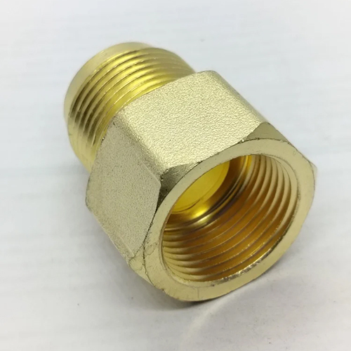 3-4 X 3-4 Inch Npt Brass Flare Female Adapter - Color: Golden