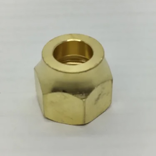 5-16 Inch Brass Flare Nut - Color: Golden
