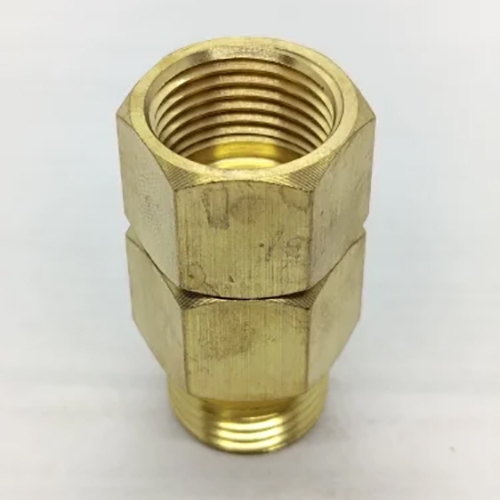 Hexagonal Brass Female Adapter - Color: Golden